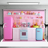 Lofaris Hot Pink Kitchen Supplies Passionate Poto Backdrop